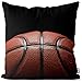 VOID Poszewka na poduszkę do koszykówki z poliestru, wodoodporna, do użytku na zewnątrz, wymiary poduszki: 50 x 50 cm