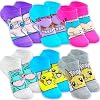 Pack de 6 pares de calcetines invisibles para niños, talla 10.5-4, para edades 6-8, con Pikachu, Eevee, Snorlax y más 4