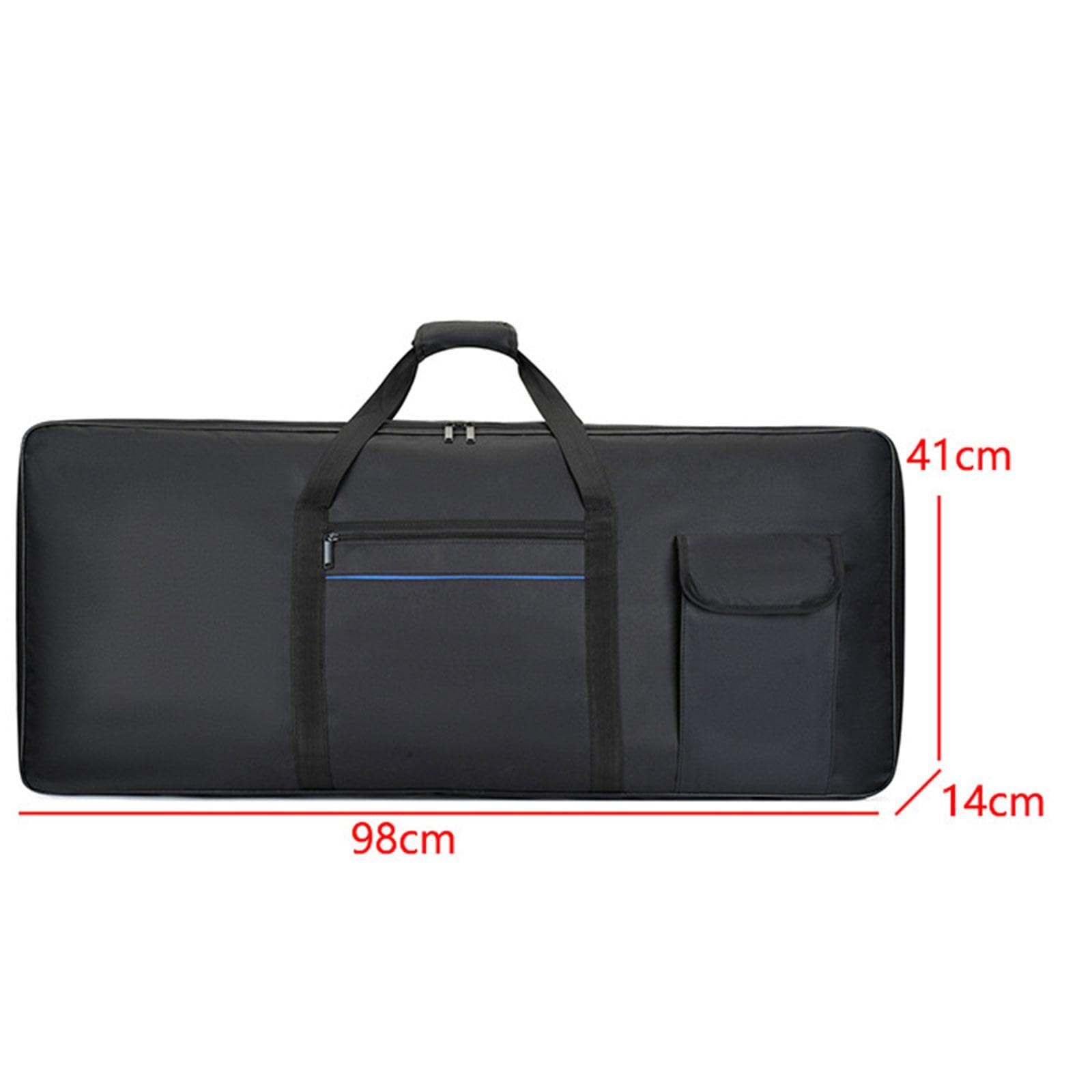 Baoblaze Bolsa para Teclado Electrónico Portátil con Costura Reforzada Funda Gruesa Antichoque Tejido Impermeable Y Asa de Transporte Adecuada para Jóvenes en, Medio