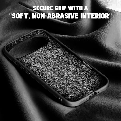 Image of Kratos Active Grip Silicone Case Cover Compatible with iPhone 17 Air - Enhanced Protection, Wireless Magnetic Charging Case with Raised Edge Camera & Screen Protection, Shock-Resistant Design Black