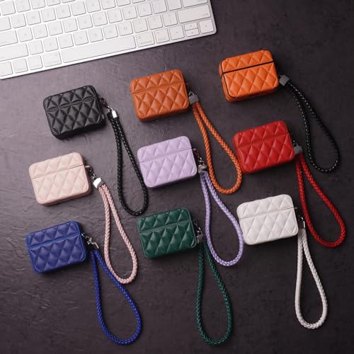 Coque AirPods 1/2 silicone souple rose anti-rayure diamant