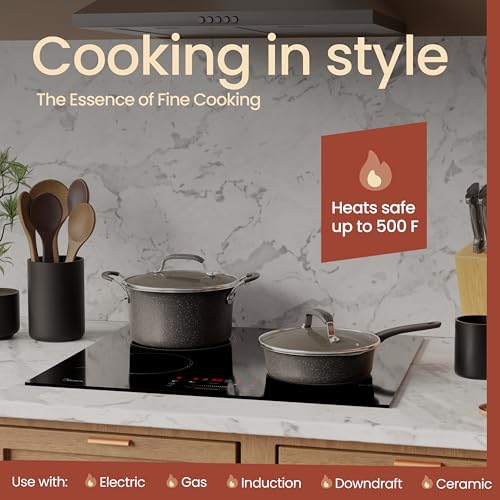 image for BAKKENMASTER Pots and Pans Set, 23-Piece Non Stick Cookware & Bakeware