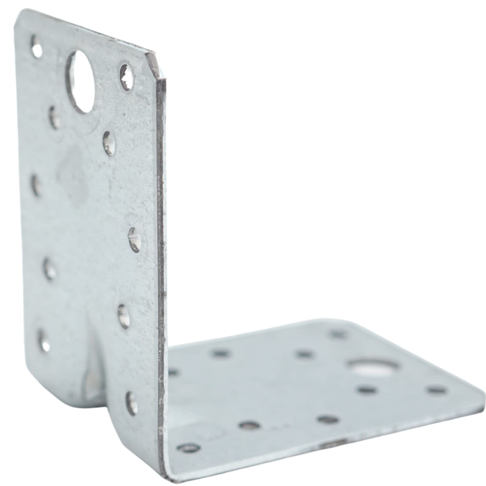 FLG | Winkelverbinder mit Steg 105 x 105 x 90 x 3 mm - 50 Stück - Holzverbinder Bauwinkel Eckwinkel Lochwinkel mit E-TA Zulassung (ETA-09/0134) Feuerverzinkt (105 x 105 x 90 mm - mit Sicke)