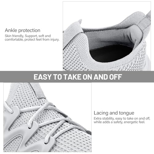 Image of Pujcs Women Shoes Lightweight Tennis Shoes Non Slip Gym Workout Shoes Breathable Mesh Walking Womens Sneakers