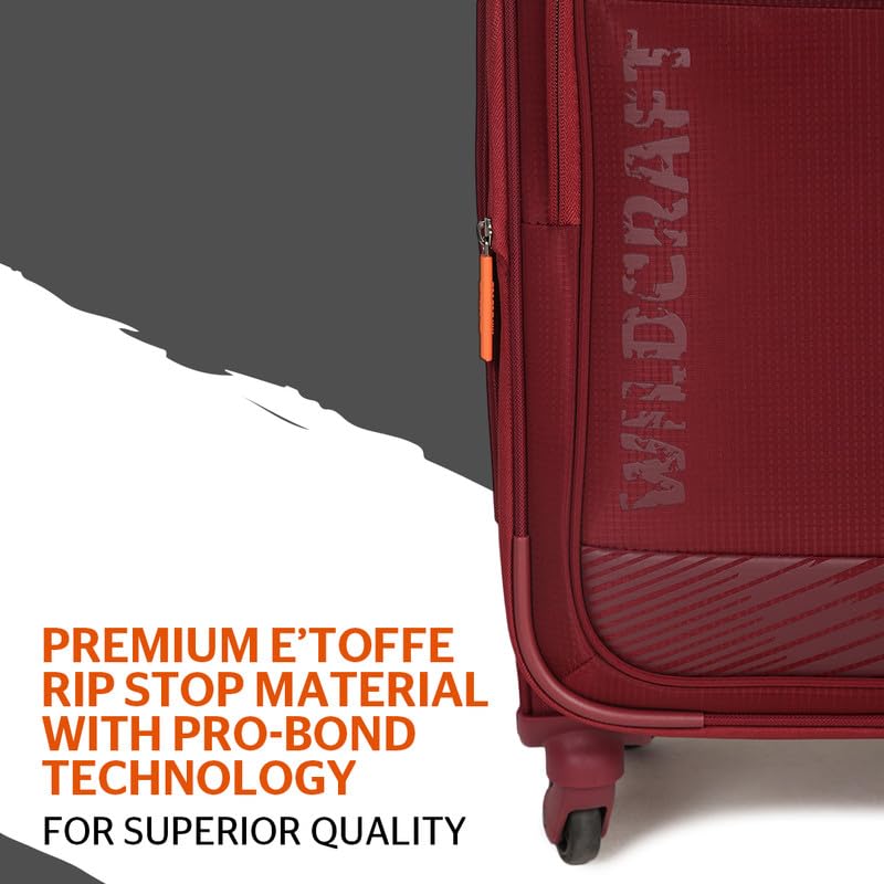 Image of Wildcraft Poly Ripstop Sirius Plus Luggage Bag /Trolley Bag /Suitcase for Mens & Womens | Unisex Luggage Bag with Wheels | Trolley Bag