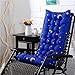 Cojín Para Tumbona Con Respaldo Alto, Cojín Antideslizante Para Silla Mecedora Cojín Con Respaldo Alto, Acolchado Grueso Para Sillón Reclinable De Ratán Para Interiores,Azul,40x110cm(16x43inch)