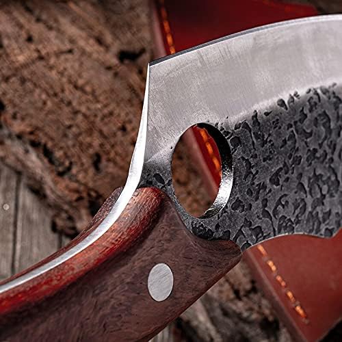 Meat cleaver, Forged Stainless Steel Kitchen Knives slicing knife field carry forged meat cleaver small machete multi-purpose knife Cleaver Knife,BY KKZY (Color : Style b)