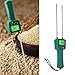 Jeanoko Water Leak Detector Tester, Digital Hay Tester Digital Meter Hay Meter Easy Auto Shutdown Voice Broadcast Wheat Pin Type