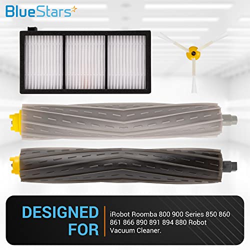 Bluestarsreplacementaccessoriespartskitforirobotroomba800900series805860870871880890960robotvacuumcleaner1debrisextractor3hepafilters3sidebrushesextrascrews Urban Country Home Decor Bluestars replacement accessories parts kit for irobot roomba 800 900 series 805 860 870 871 880 890 960 robot vacuum cleaner 1 debris extractor 3 hepa filters 3 side brushes extra screws urban country home decor
