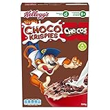Kellogg's Choco Krispies Chocos - Cereales de trigo tostado con sabor a chocolate - Paquete 450 g
