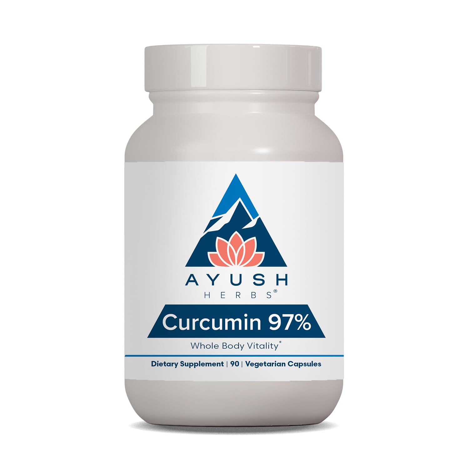 Ayush Herbs Curcumin 97%, Curcumin Supplements, Adults, 90 Servings