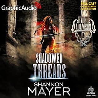 Page de couverture de Shadowed Threads (Dramatized Adaptation)