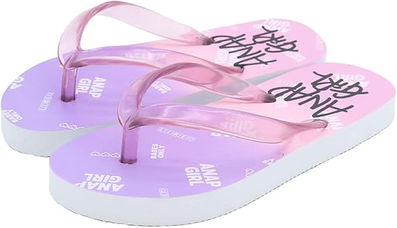 Amazon Co Jp Anap Girl アナップガール フラットサンダル Evaビーチサンダル レディース ジュニア パープル 18 ファッション