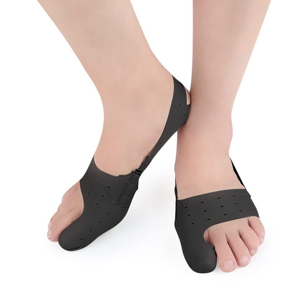 Corrector de juanetes, Dispositivo Transpirable para el Dedo Gordo del día y la Noche, corrección de Cuero, Herramienta para el Cuidado de los pies alisadora Unisex, Suministros separadores de Hallux
