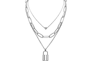 Silver Layered Necklace: Edgy Punk Jewelry for Women