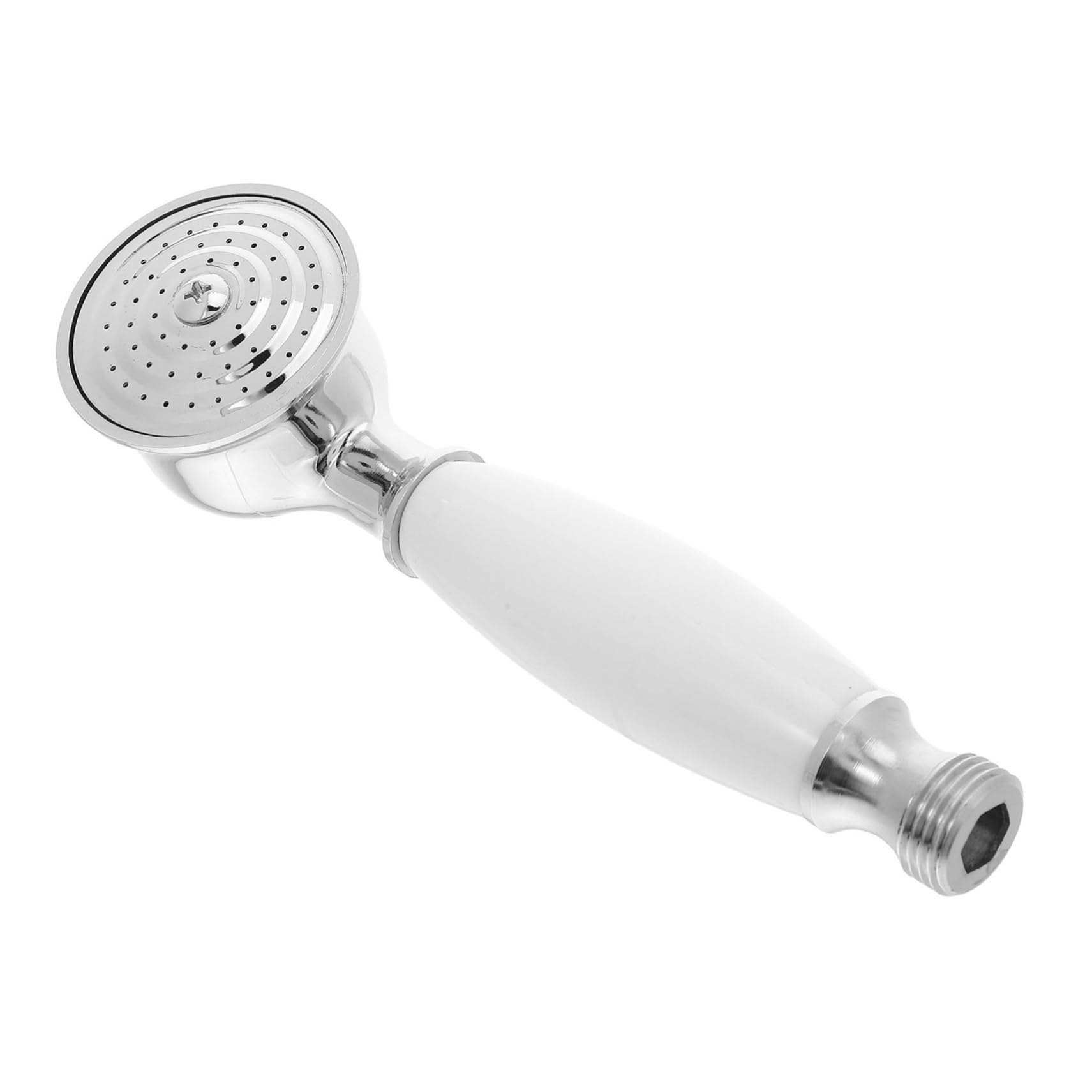Douchette vintage cuivre et céramique robuste, pommeau de douche élégant