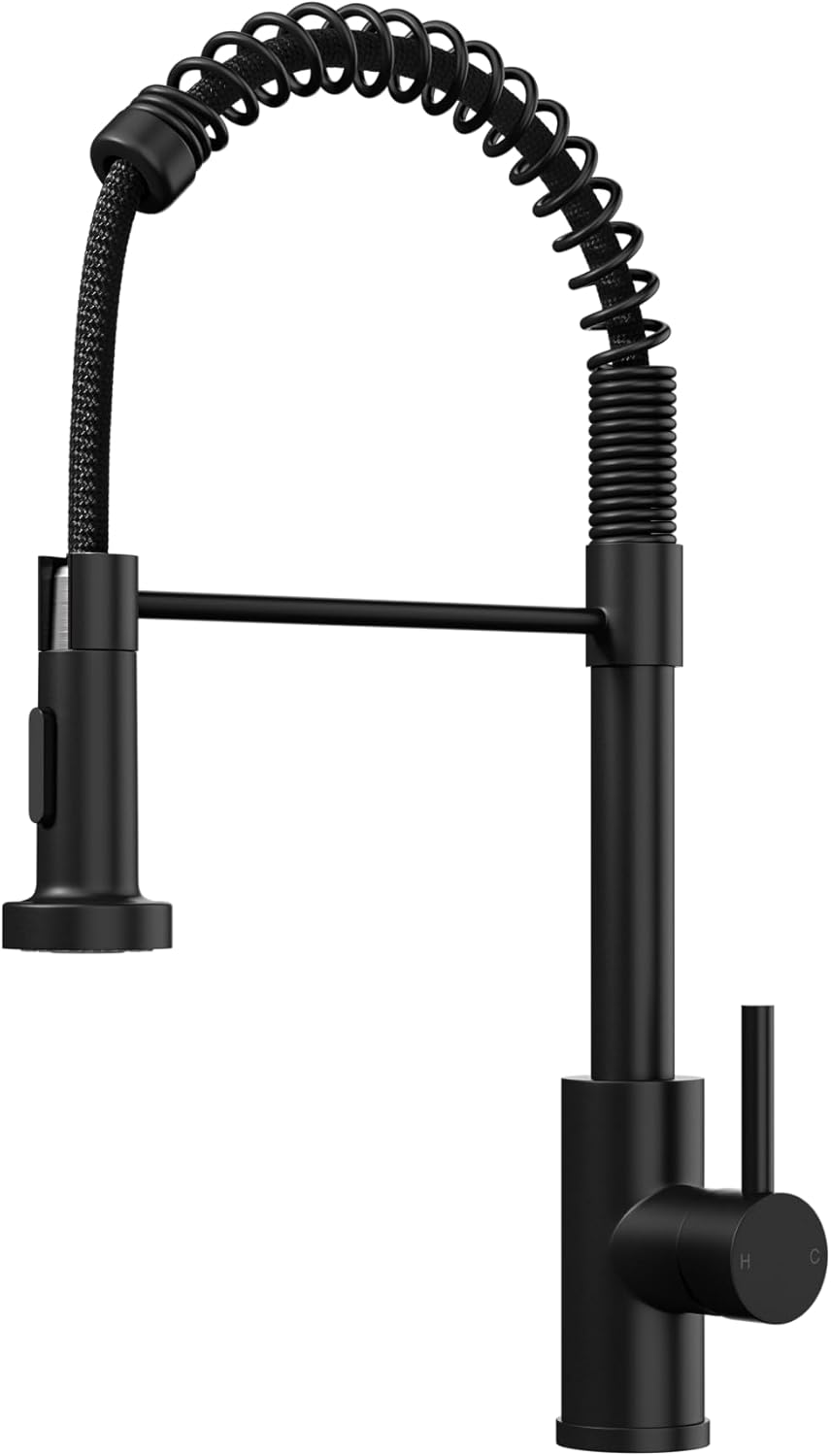 Kitchen Mixer Tap with Pull Out Spray Single Lever High Arc Spring