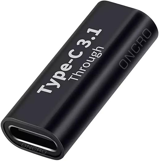 ONCRO® C to c Jointer, Type c Coupler Female to Female, Type c Extender, c to c Female Coupler Relay Adapter, USB 3.1 Type-C Adapter Extension…