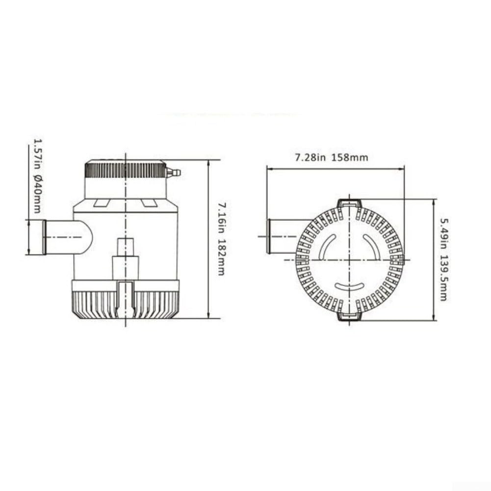 Bomba sumergible 3500 GPH para yates,