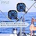 Pyle Waterproof Marine Wakeboard Tower Speakers - 6.5” Dual Subwoofer Speaker Set and 1.0” Tweeters, LED Lights and 200 Watt Power - 2-way Boat Audio System with Mounting Bracket - PLMRWB65LEB (Black)
