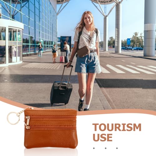 Ladies Small Wallet Zipper Coin Pouch Compact Pu Leather Wallet for Women Multifunctional Key Holder Easy to Carry for Cards and Coins Soft3