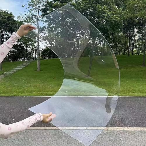 Paneles Acrílica,Lámina de Policarbonato Flexible para Techos,Placas de Invernadero,Planchas Impermeable,1mm Espesor,Protección UV,para Invernadero, Marquesina, Cochera-1×15m(3.3×49.2ft)