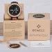 BEWELL W159A Reloj Redondo de Madera Natural para Hombre con múltiples Funciones...