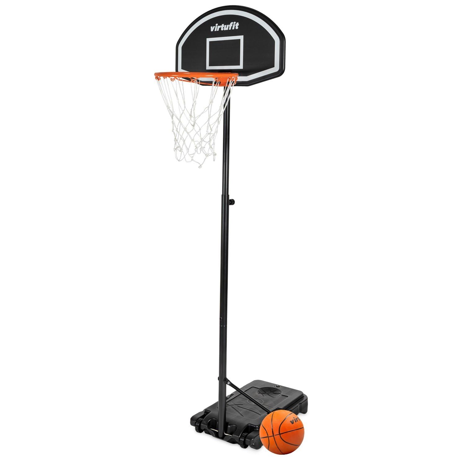VirtuFit Poste de baloncesto ajustable - 170 a 215 cm - con bola y bomba