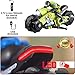 UNIQUE KIDS Remote Control Motorcycles - 360° Spinning Action, High-Speed Racing Motorbike with LED Lights for Boys and Girls Green Color