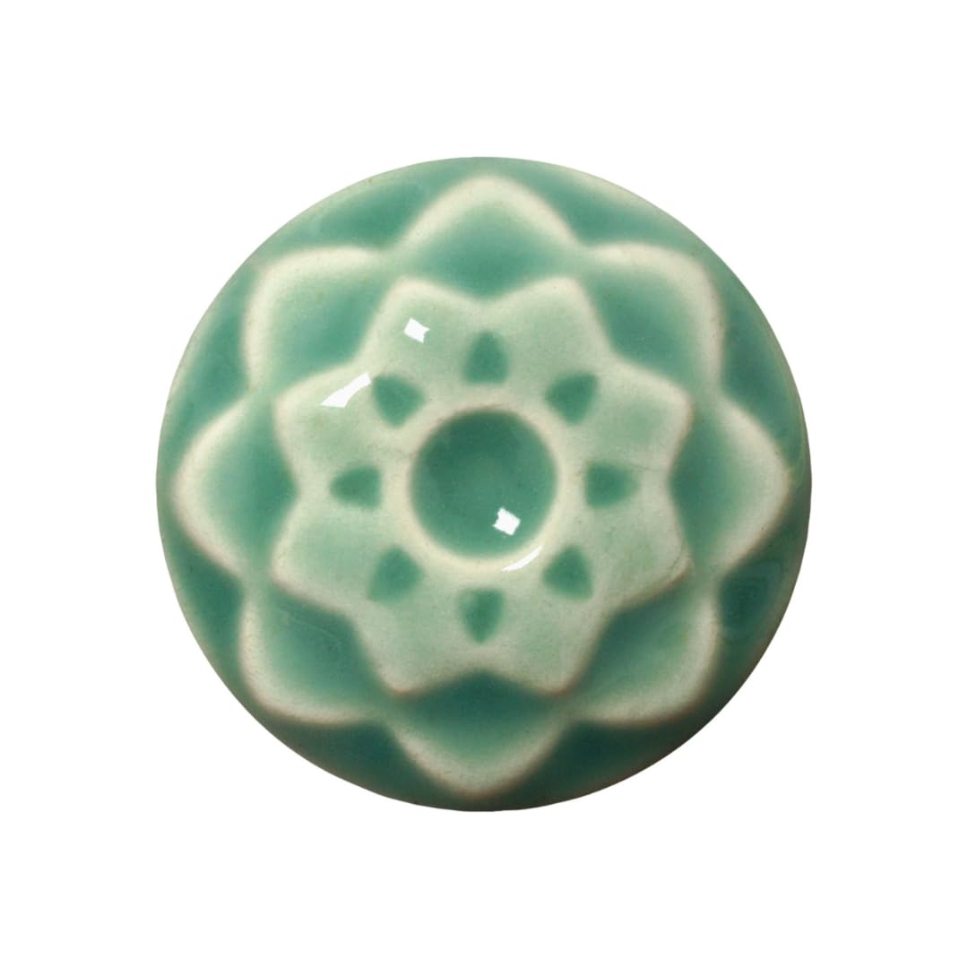 Celadon Glaze Aqua C-40 High Fire Lead Free for Pottery Clay, Bisque, Ceramic - Pint