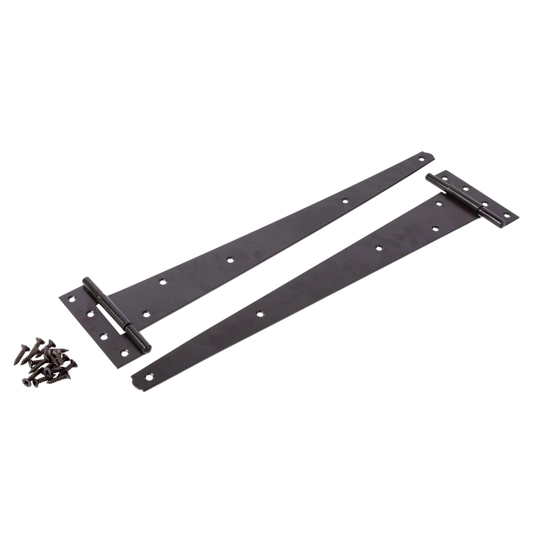 Blackspur BB-BH185 Pair of 18-Inch Heavy Duty T-Hinges - Black