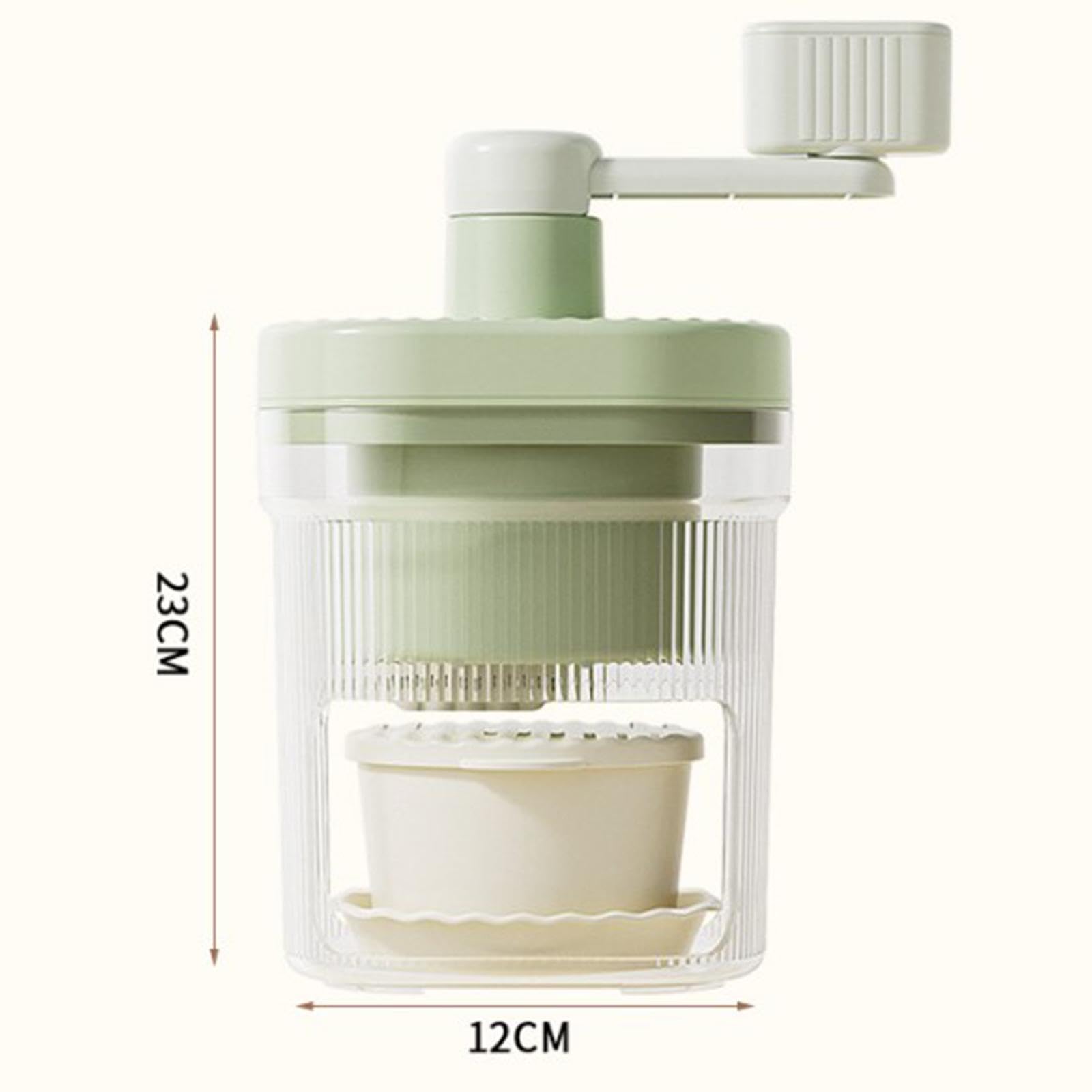 Manual Ice Crusher Ice with Hand Crank Crushed Maker Slushy Maker Shaving Machine for Party Restaurant Home Picnic, with 3 Bowl