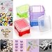 Hiceeden 24 Pack Mini Plastic Storage Bins with Lid, 3.3