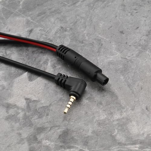 Image of ECSiNG 10m Car Camera Extension Cables 2.5mm Male to 4 Pin Backup Camera Cord Dash Cam Reverse Camera Extension Cables for Car Truck Motorhome Bus Van Black
