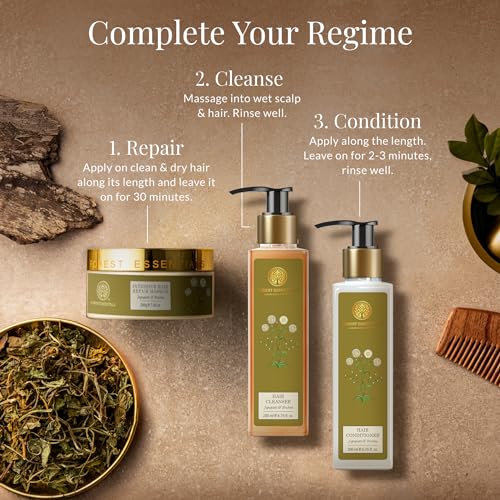 Forest Essentials Hair Conditioner With Organic Cold-Pressed Oil & Infusion Of Hibiscus Flowers, Herbs & Leaves For Dry, Frizzy & Chemically Treated Hair (Coconut, Fresh),... - Image 5