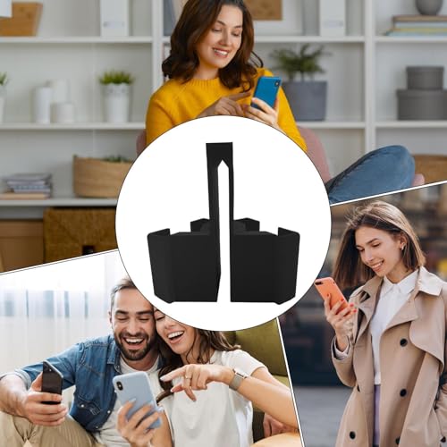 Soporte para teléfono con soporte de clip ajustable y construcción resistente plegable de 6.5" 6