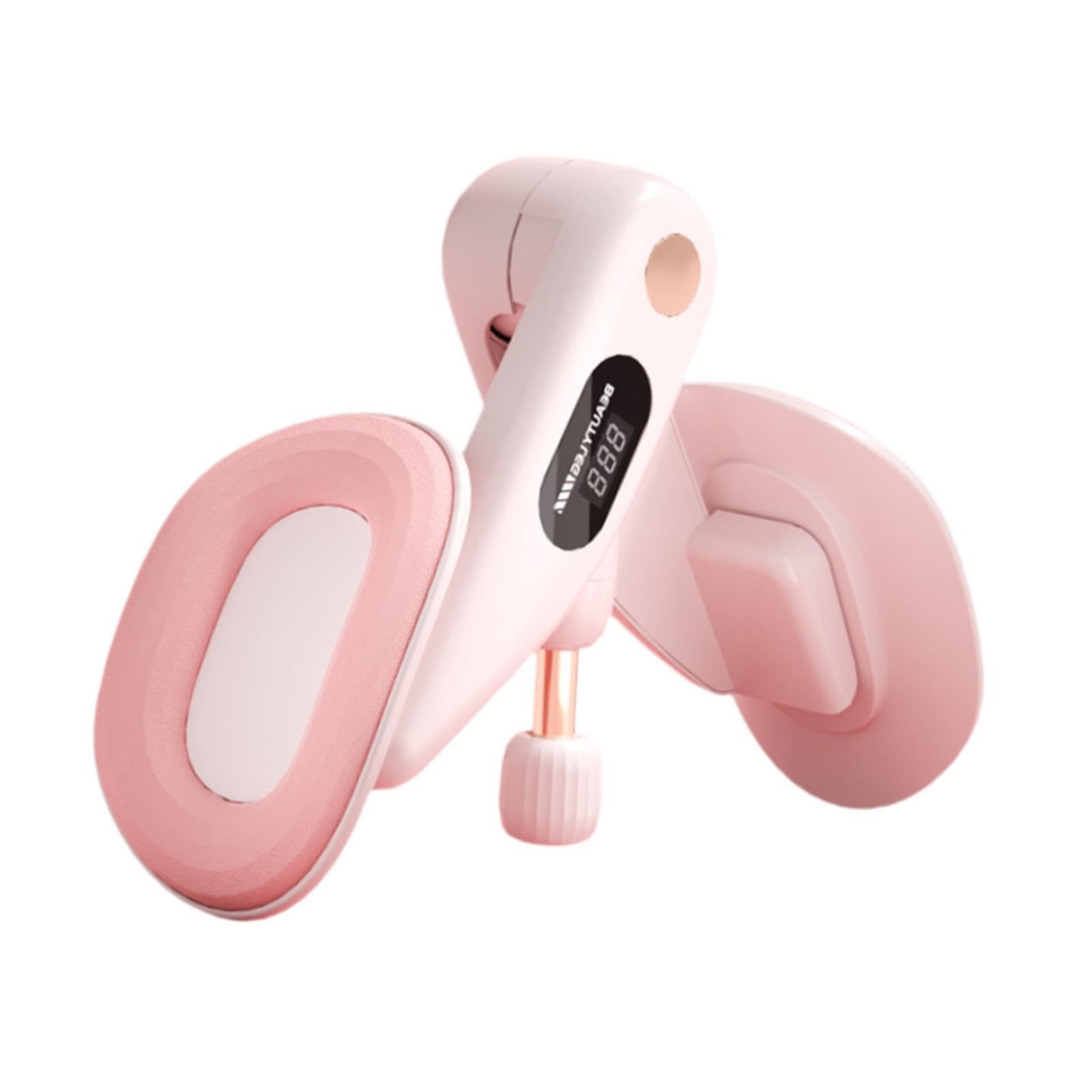 Dispositivo per L'allenamento del Pavimento Pelvico E delle Cosce, Allenatore delle Cosce, Attrezzo Fitness per Donne, Allenatore Muscolare Portat, Rosa