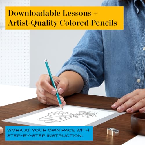 Image of Prismacolor Technique Animal Drawing Set, Includes Colored Pencils and Step-by-Step Drawing Tutorials, Assorted Colors, 12 Count