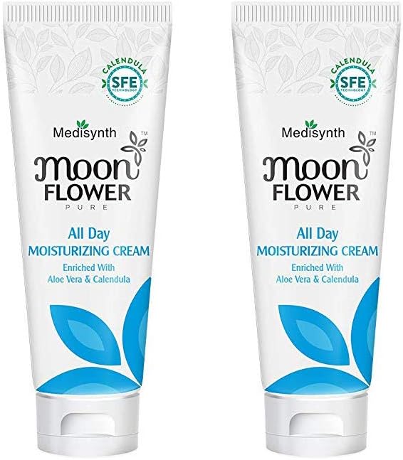 All Day Moisturizing Face & Body Cream| Enriched with Aloe Vera, Calendula & Vitamin E | for All Skin Types | 100g, Pack fo 2