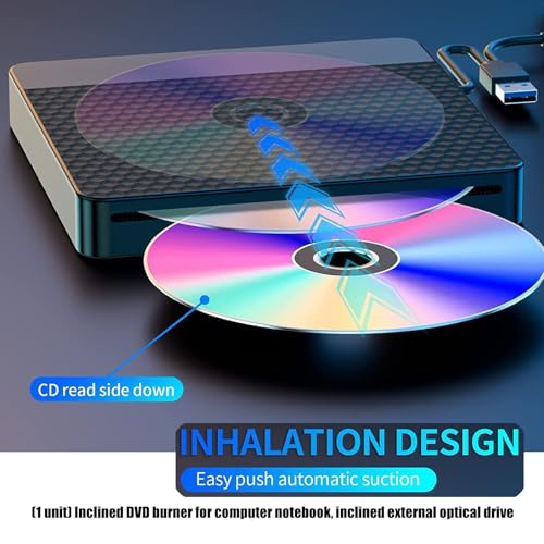 Unidad externa óptica para DVDs y CDs USB miniatura 4