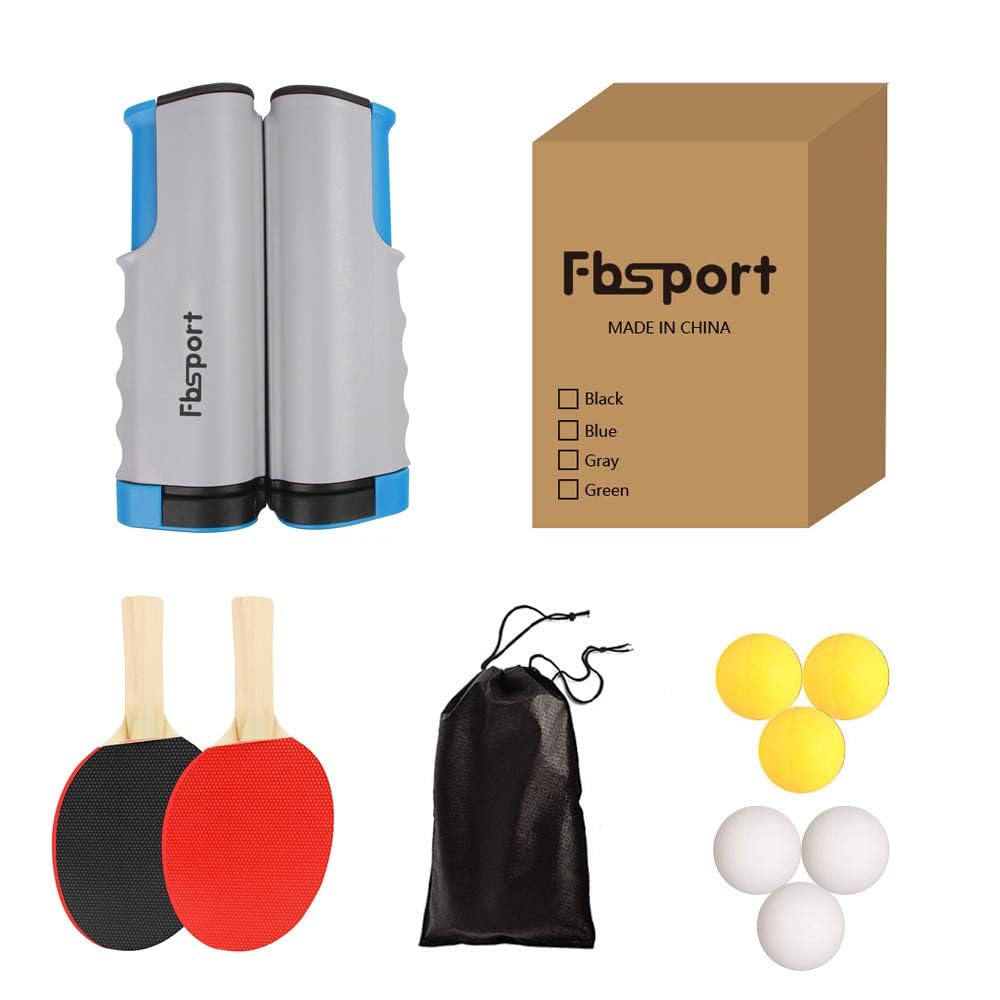 Red de Ping Pong para Mesa Ajustable Mesa,Palas de Ping Pong con Red y Pelotas,Sets de Juego Ping Pong con Red Extensible,2 Raquetas de Tenis de Mesa,6 Pelotas — view 6