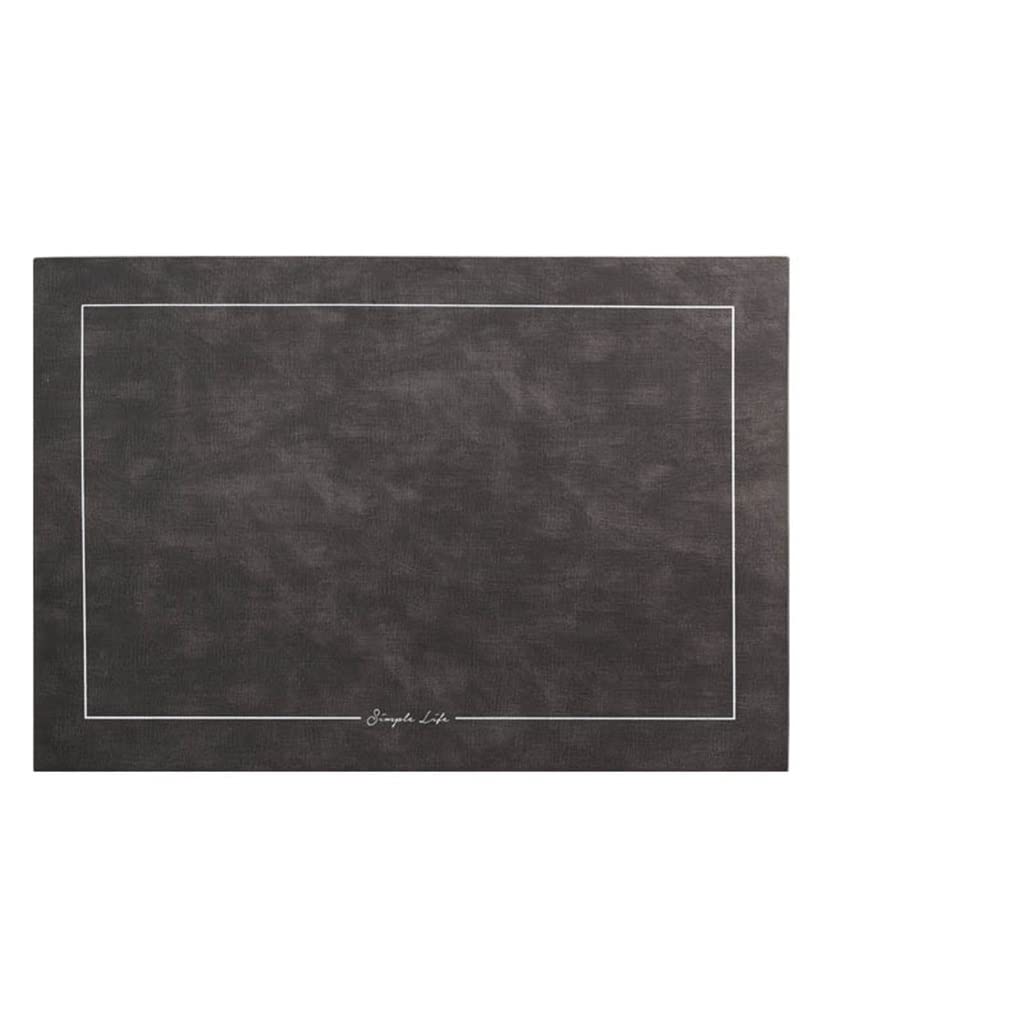 IANSHFKN 4 Pcs Rectangle Table Mat Home Hotel Western Placemat Leather for Restaurant