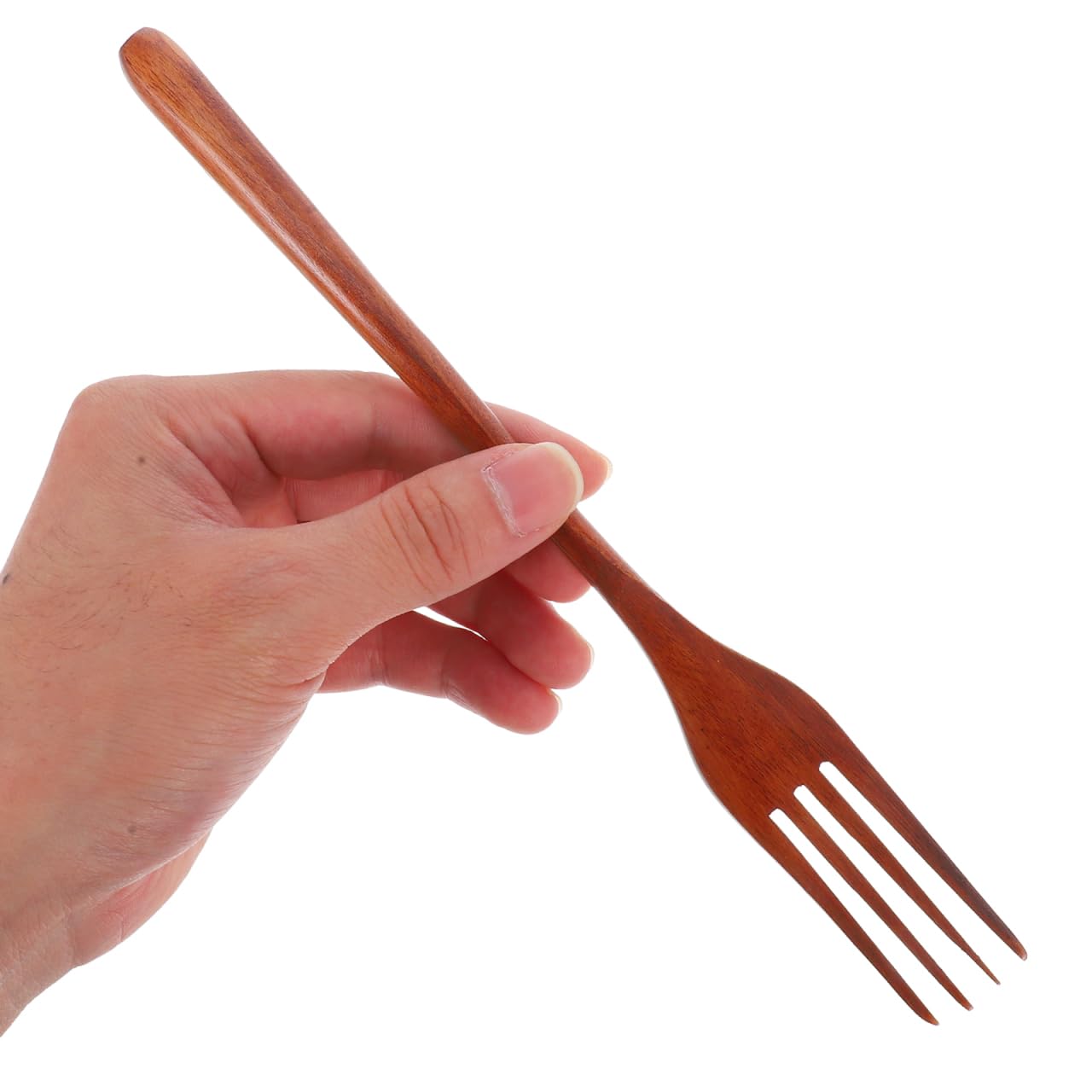 Cabilock Wooden Forks: Japanese Style Reusable Wood Tasting Fork for Salad, Pasta, Grill, Fruit, Noodles - Kitchen Cooking Serving Utensil — Amazon image 7