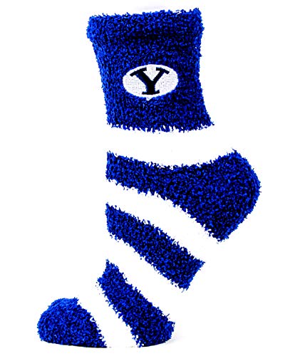 DB Fan Gear BYU Cougars Unisex 3 Piece Fuzzy Sock Bundle, Multicolor, One Size Fits Most2