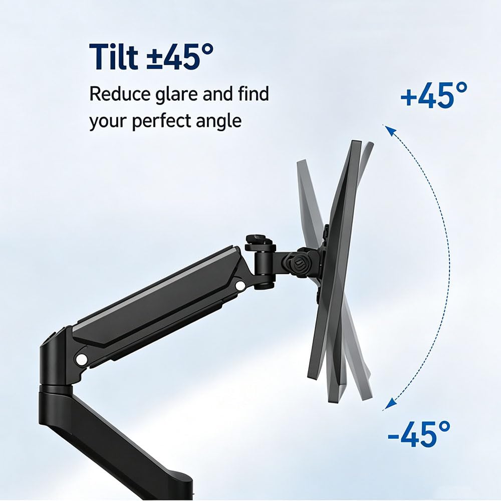 Braccio Supporto Singolo Monitor per Schermo 13-32" VESA 75x75/100x100