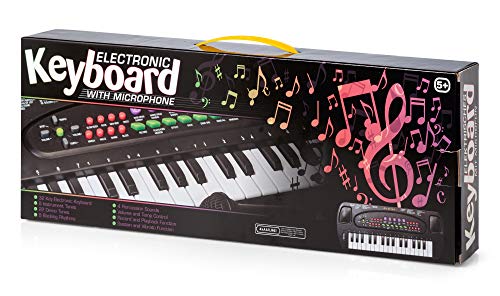 Tobar Elektronisch toetsenbord en karaokemicrofoonset, zwart - Image 3