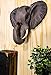 Ebros Safari African Bush Elephant With Trunk Up Wall Bust Sculpture 9
