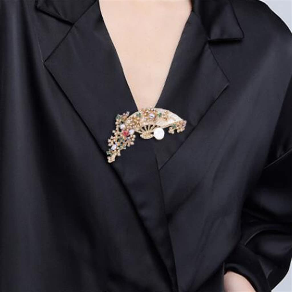 Fan Fan Fan Salif National Wind Solding Plum Fan Fan Flower Brooch Akcesoria Akcesoria National Wind Akcesoria