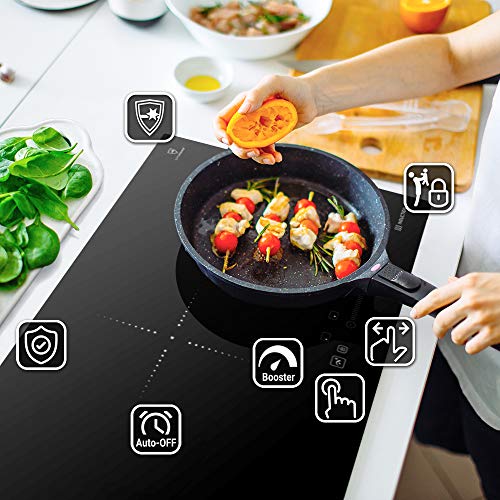 Inductie kookplaat 90 cm / 7,4 kW / 4 Kookzones / 9 vermogensniveaus/Touch Slider / IND9020RL - Image 3