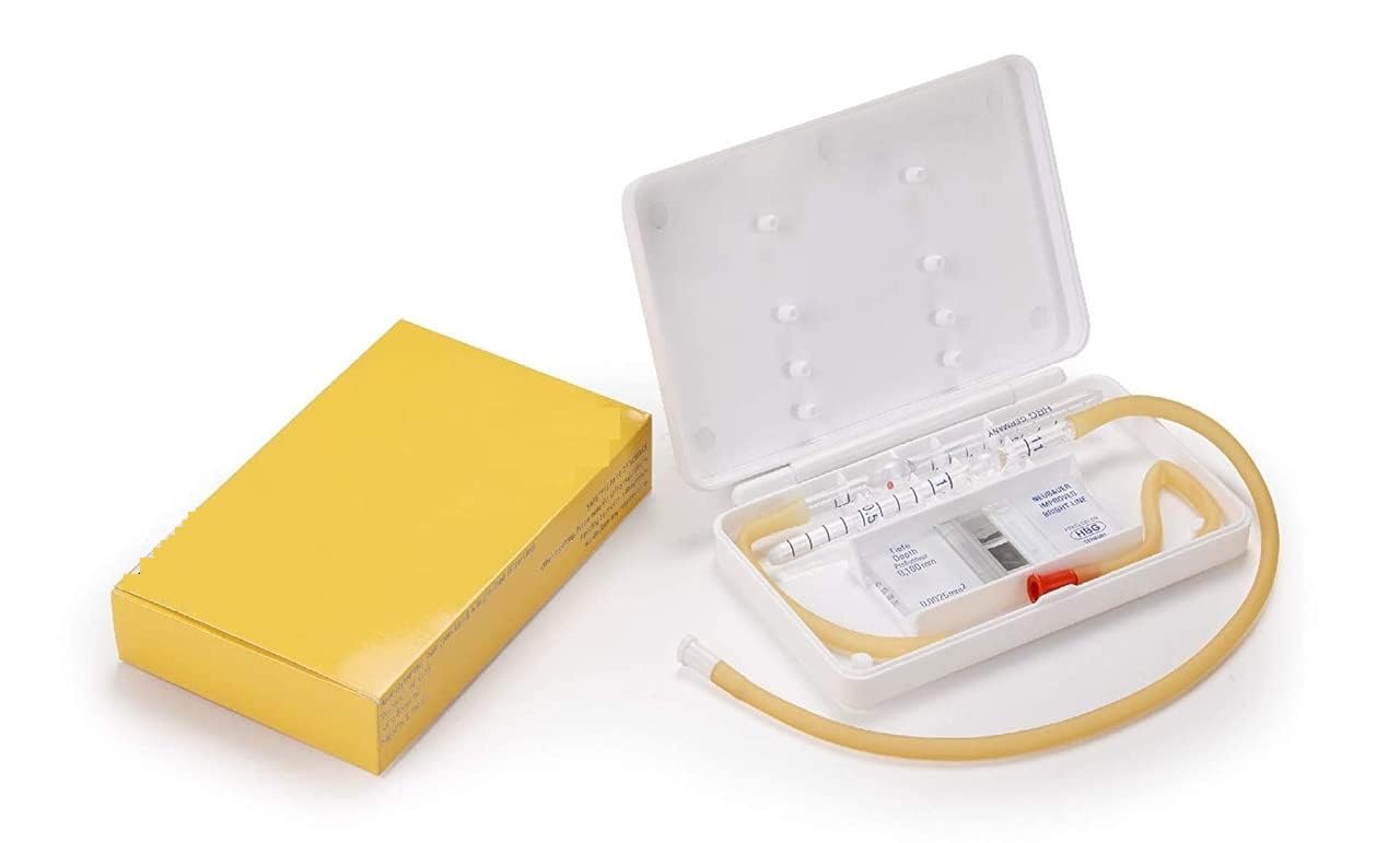 Glass Neubeur - Juego completo hemocitómetro alemán para patología (amarillo)